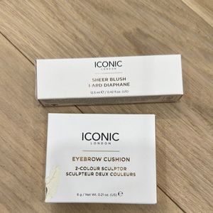 ICONIC London Sheer Blush and Eyebrow Cushion Set